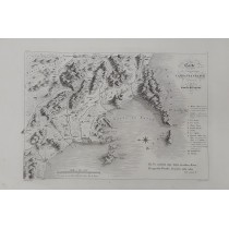 Carte de l'ancienne Campania Felice dressée par Camillo Pellegrino. Incisione in rame all'acquaforte. SAINT NON